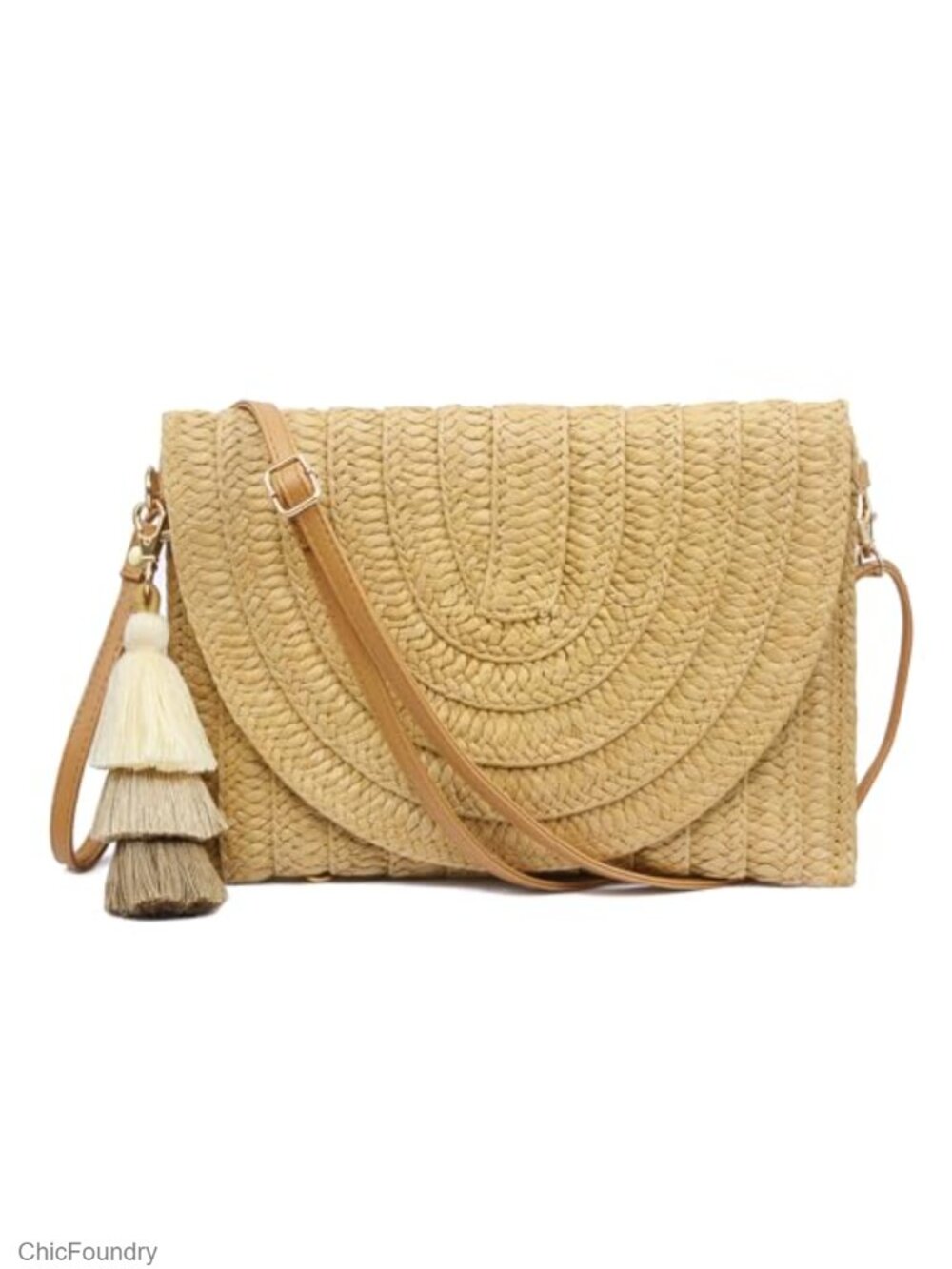 Straw Clutch Purse Women Crossbody Bag Summer Beach Shoulder Envelope Wallet